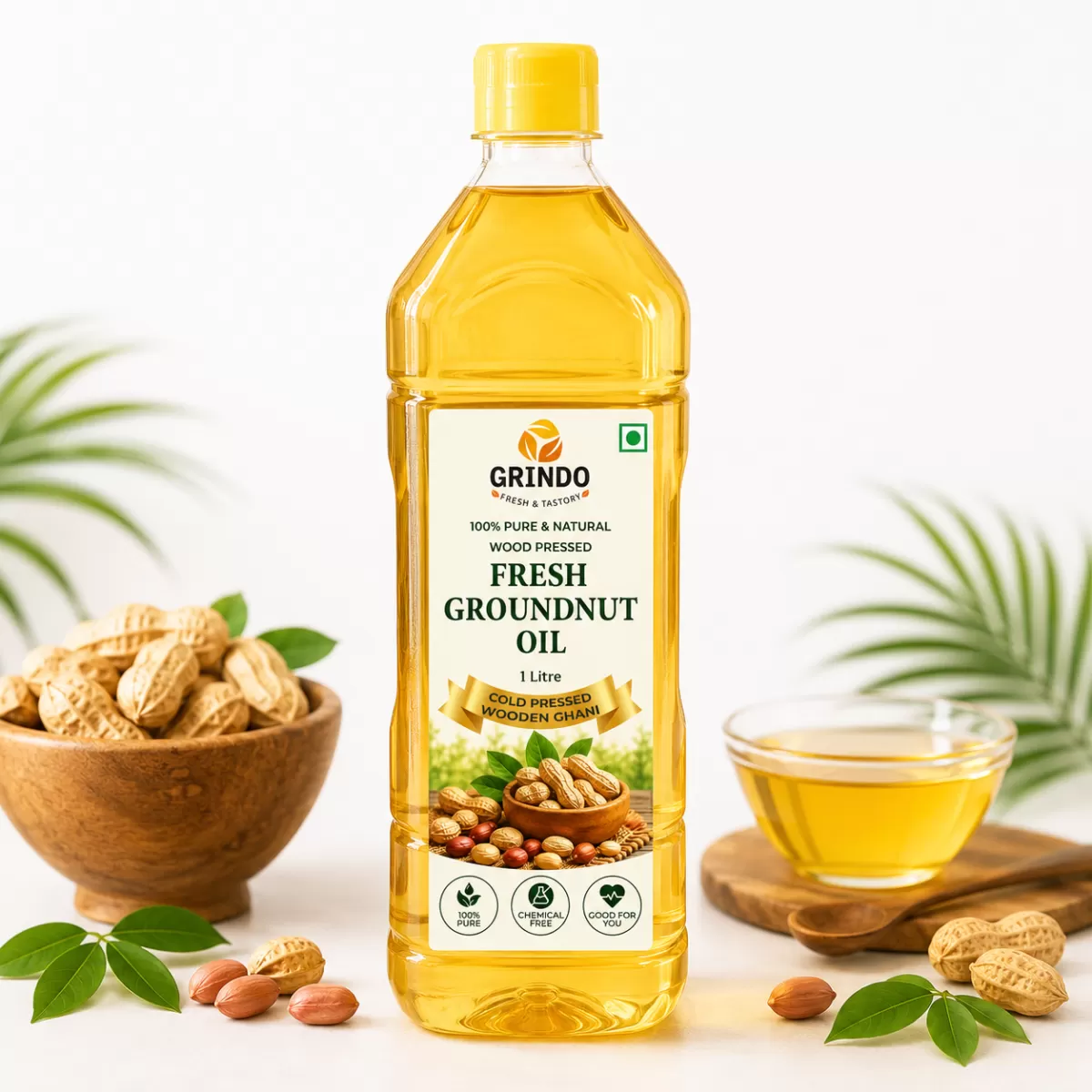 Grindo Fresh Groundnut Oil-1L